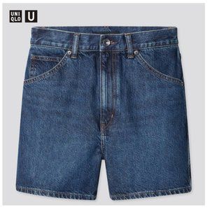 Uniqlo U jean shorts dark blue